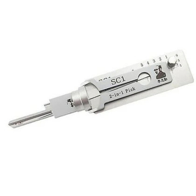 Купить Нержавеющая сталь, набор замок-пик, оригинальный Lishi 2 в 1 Pick Schlage Sc1 Lock Pick Производство в сети