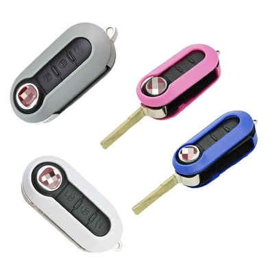 Купить Ключевая оболочка автомобиля для F-iat 3 кнопки Flip Remote Key Shell Настраиваемые цветовые опции Производство в сети