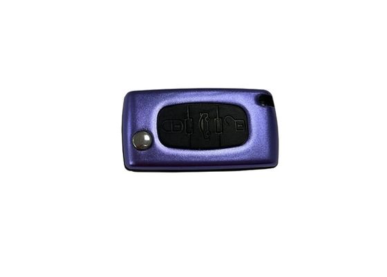 Алюминиевый сплав Peugeot Складной корпус ключа для пульта дистанционного управления Peugeot Фиолетовая замена